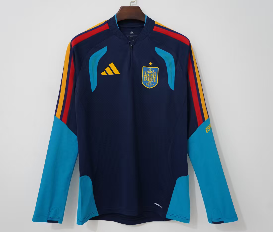 球员版2026SpainRoyal BlueHalf-Zip Training
