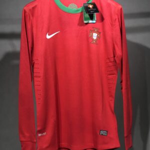 2012 Portugal Home Long Sleeve Player Retro Jersey