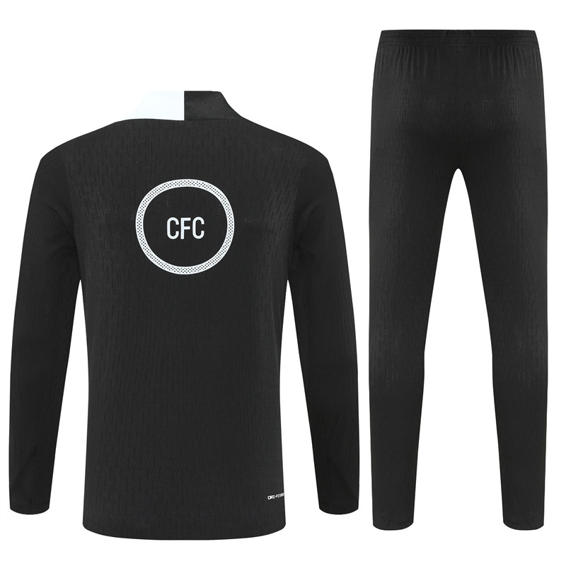 25-26 Chelsea Black Player Training Suit - Image 3