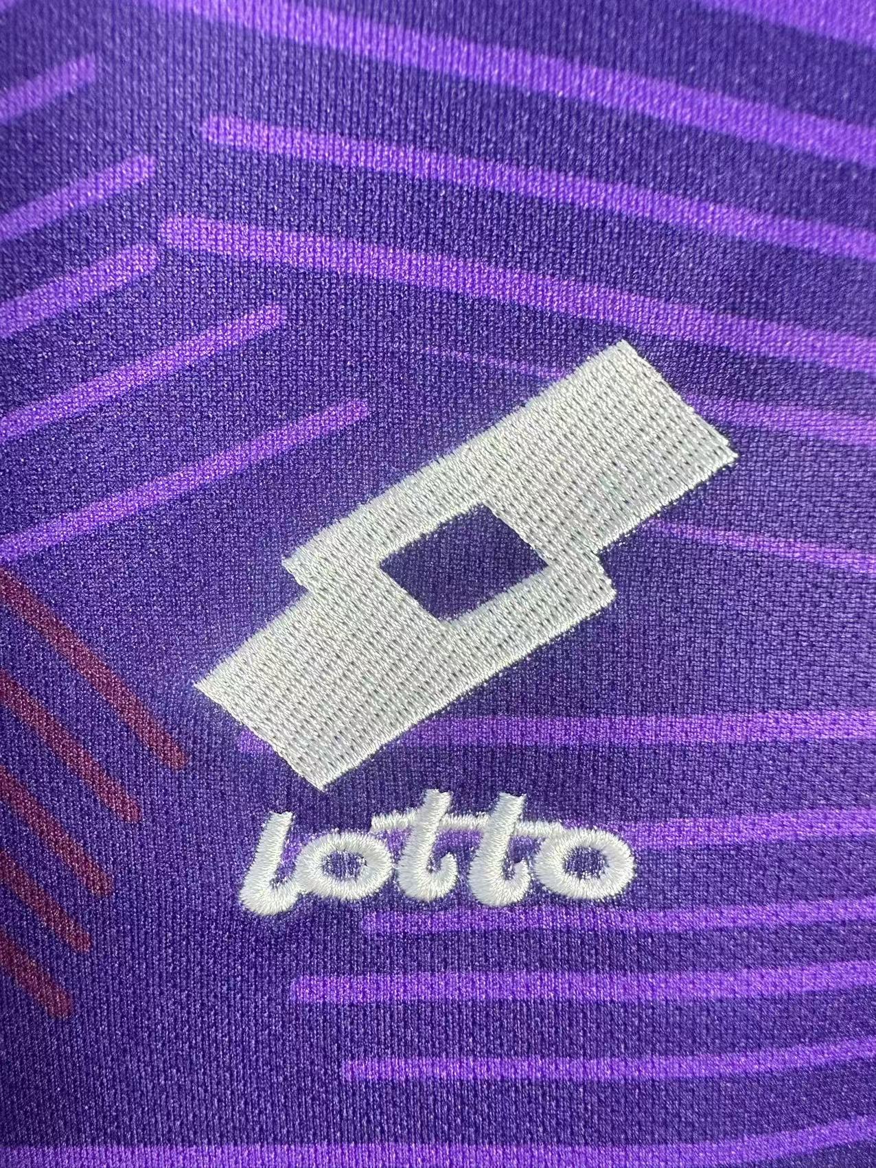 92-93 Fiorentina Home Long Sleeve Retro Jersey - Image 5