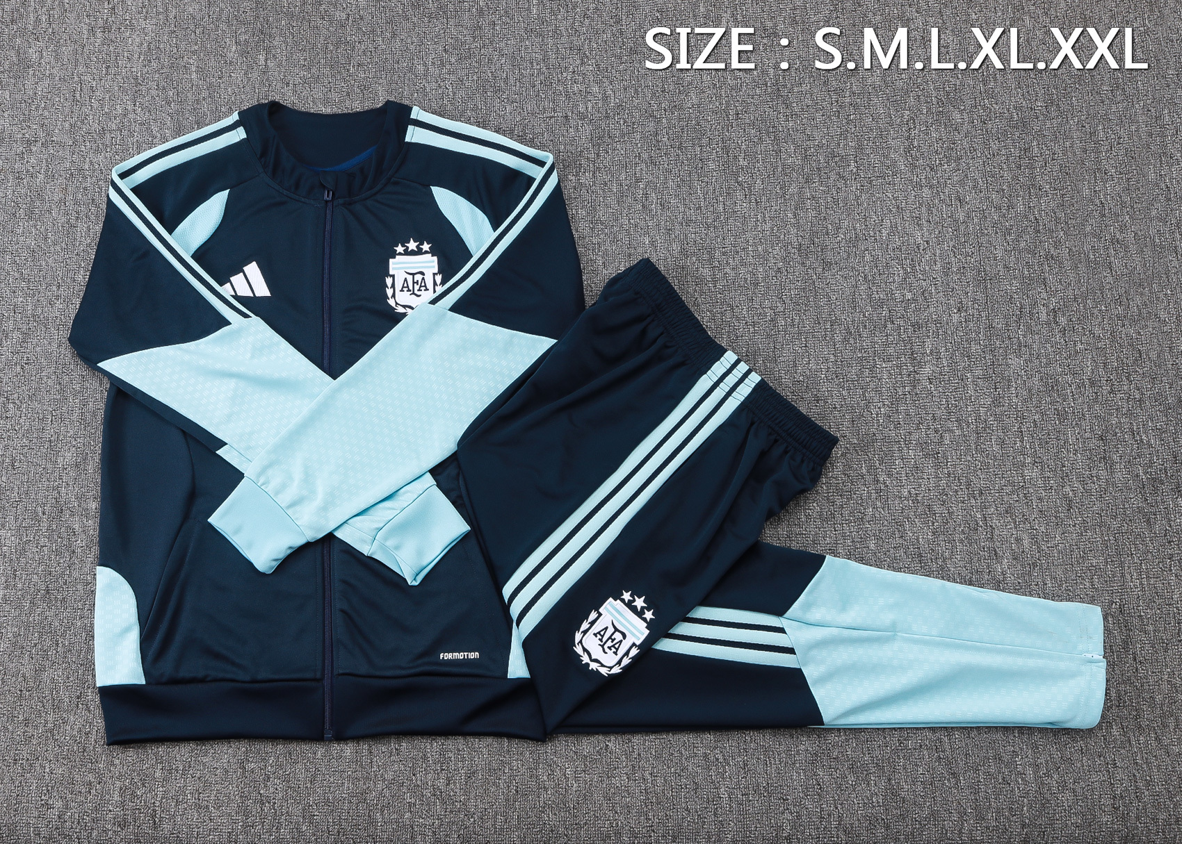 2026 Argentina Dark Blue Jacket Suit - Image 3