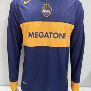 06-07 Boca Juniors Home Long Sleeve Retro Jersey