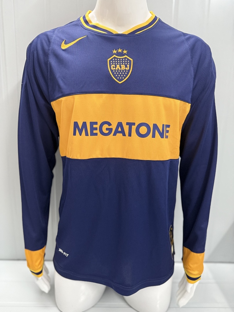 06-07 Boca Juniors Home Long Sleeve Retro Jersey