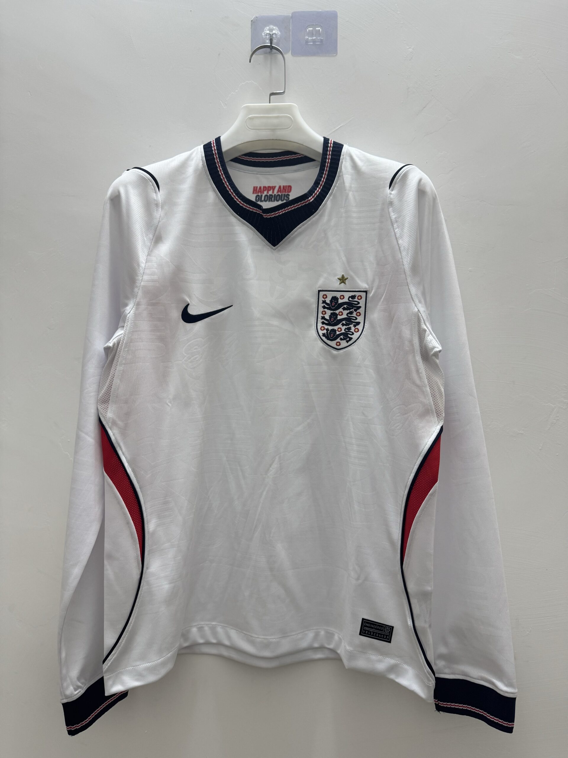 2026 England Home Fans Long Sleeve Jersey/2026,