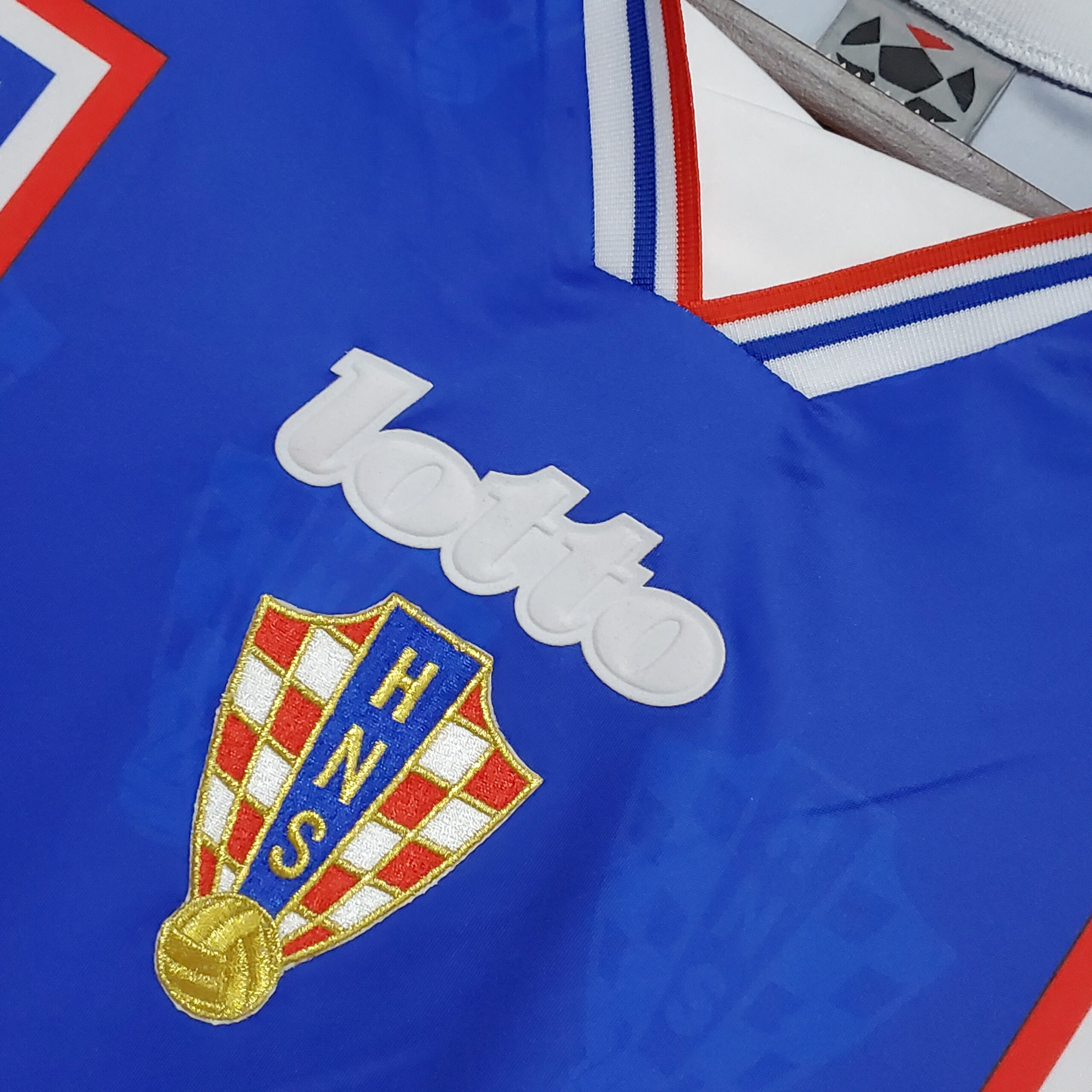 1998 Croatia Away Blue Retro Jersey - Image 2