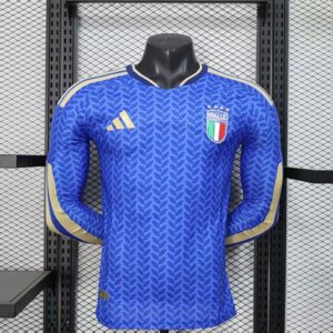 2026 World Cup Italy Home Player Long Sleeve Jersey
