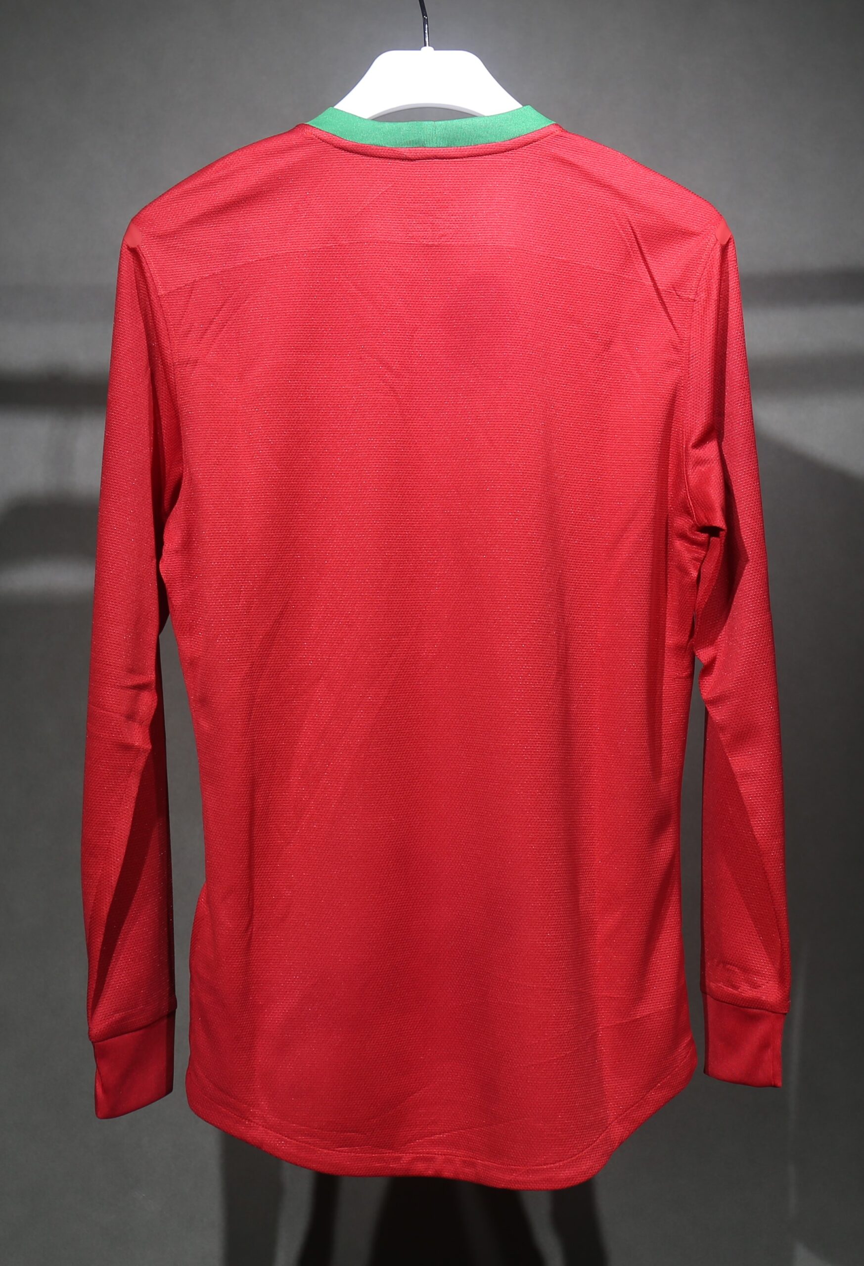 2012 Portugal Home Long Sleeve Player Retro Jersey - Image 8