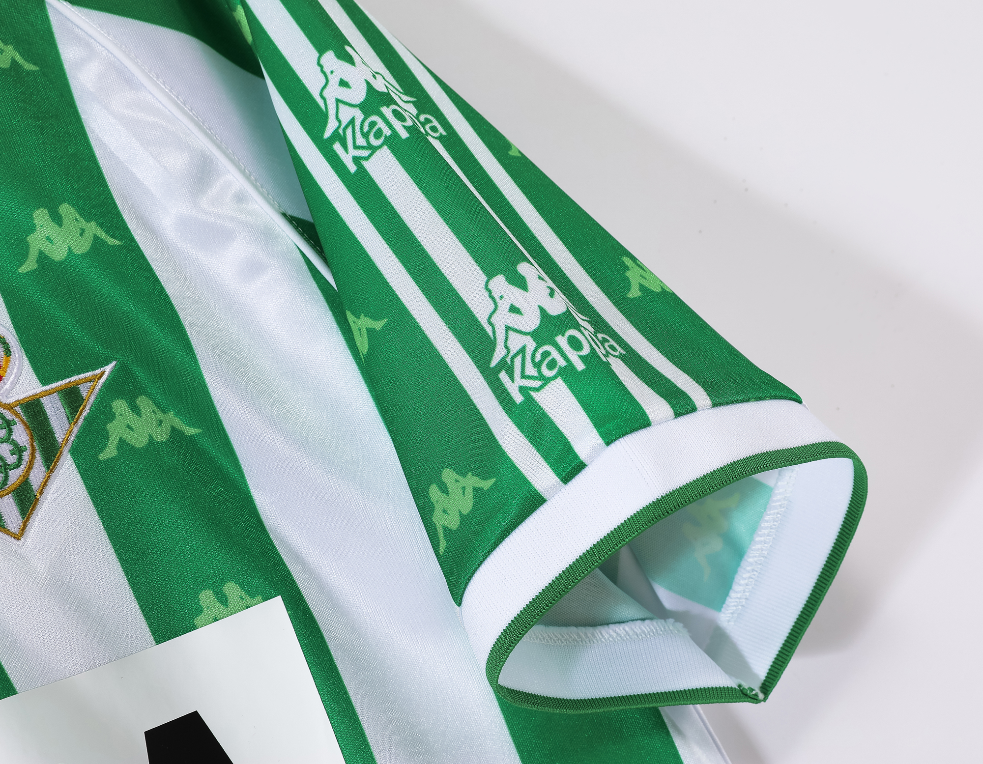 95-97 Real Betis Home Retro Jersey with Chest advertisement - Image 7