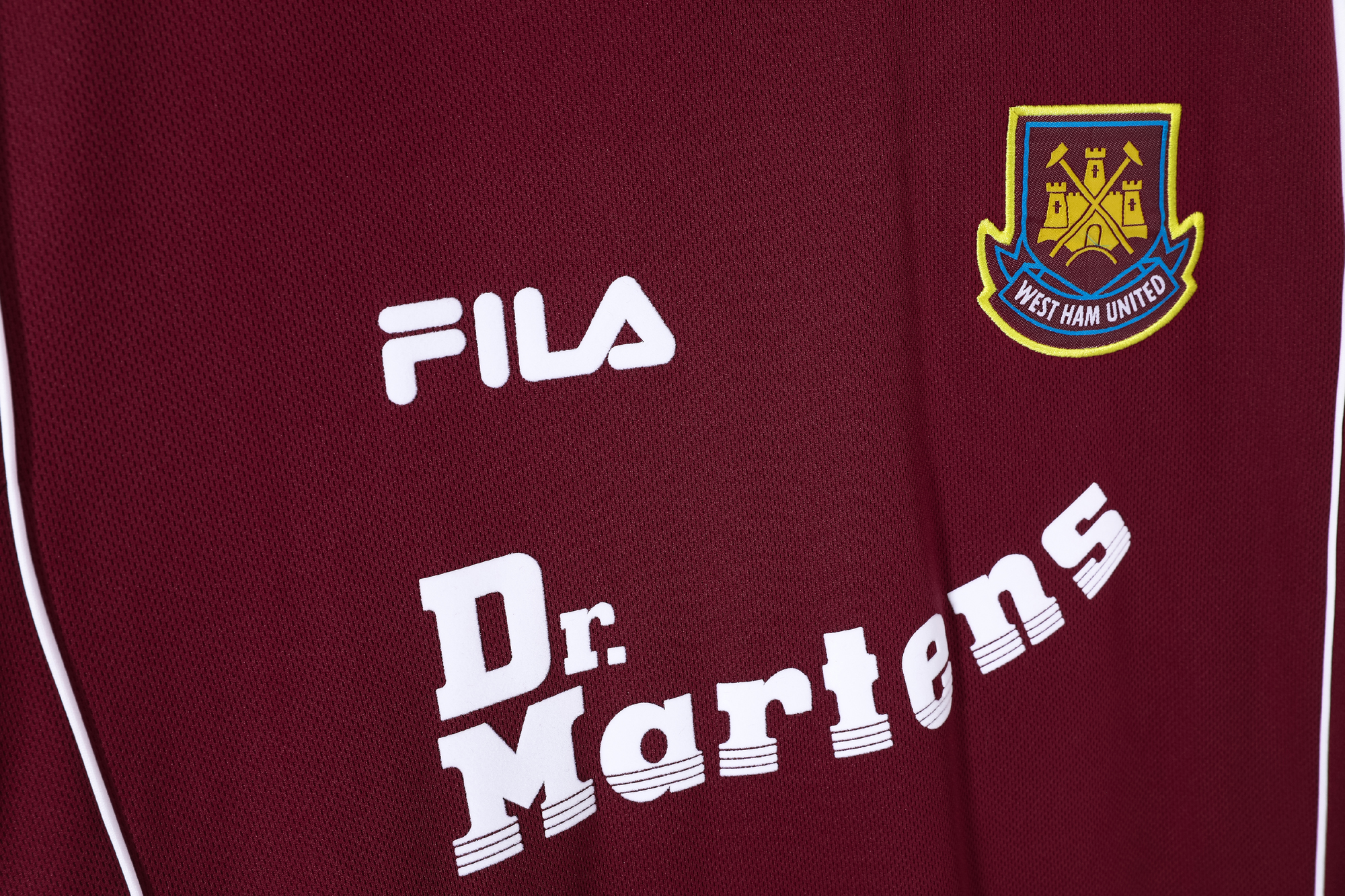 99-01 West Ham United Home Retro Jersey - Image 5