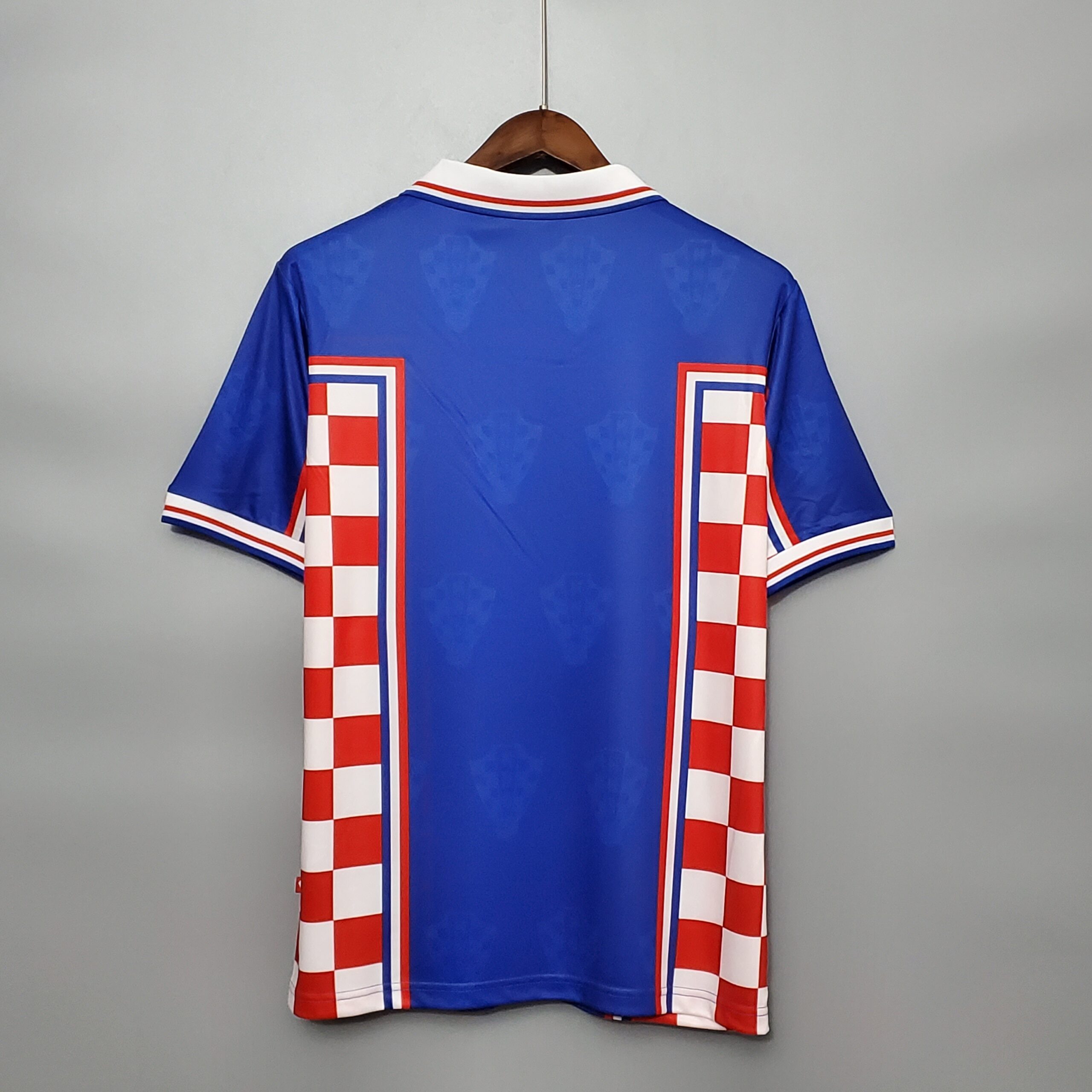 1998 Croatia Away Blue Retro Jersey - Image 5