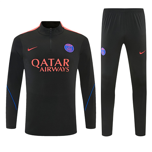 26-27 PSG Black Training Suit - Image 2