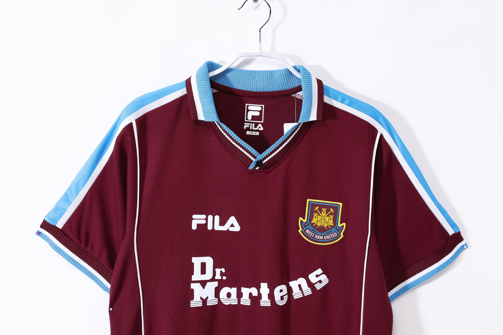 99-01 West Ham United Home Retro Jersey - Image 2