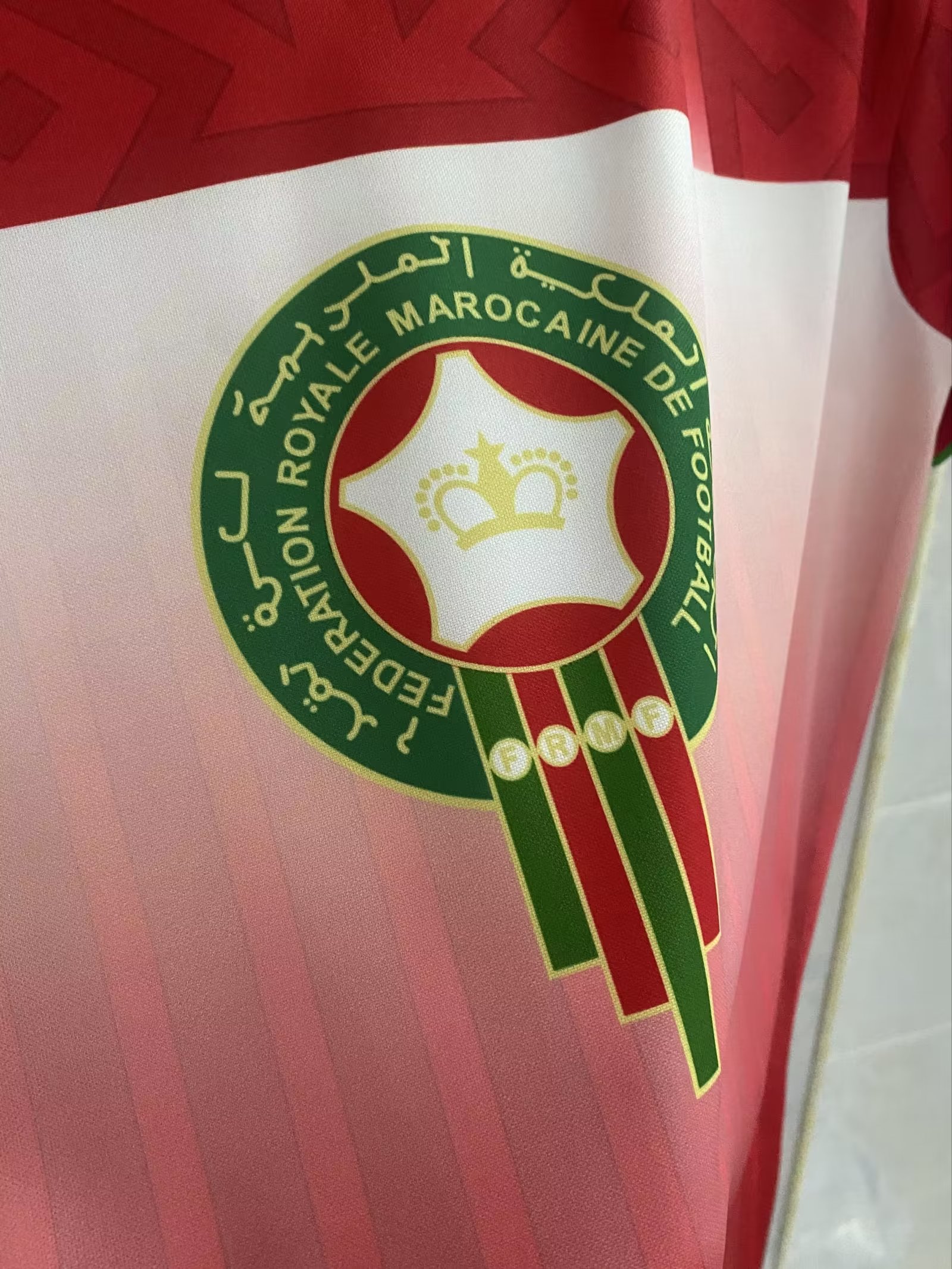 94-95 Morocco Home Red Retro Jersey - Image 2