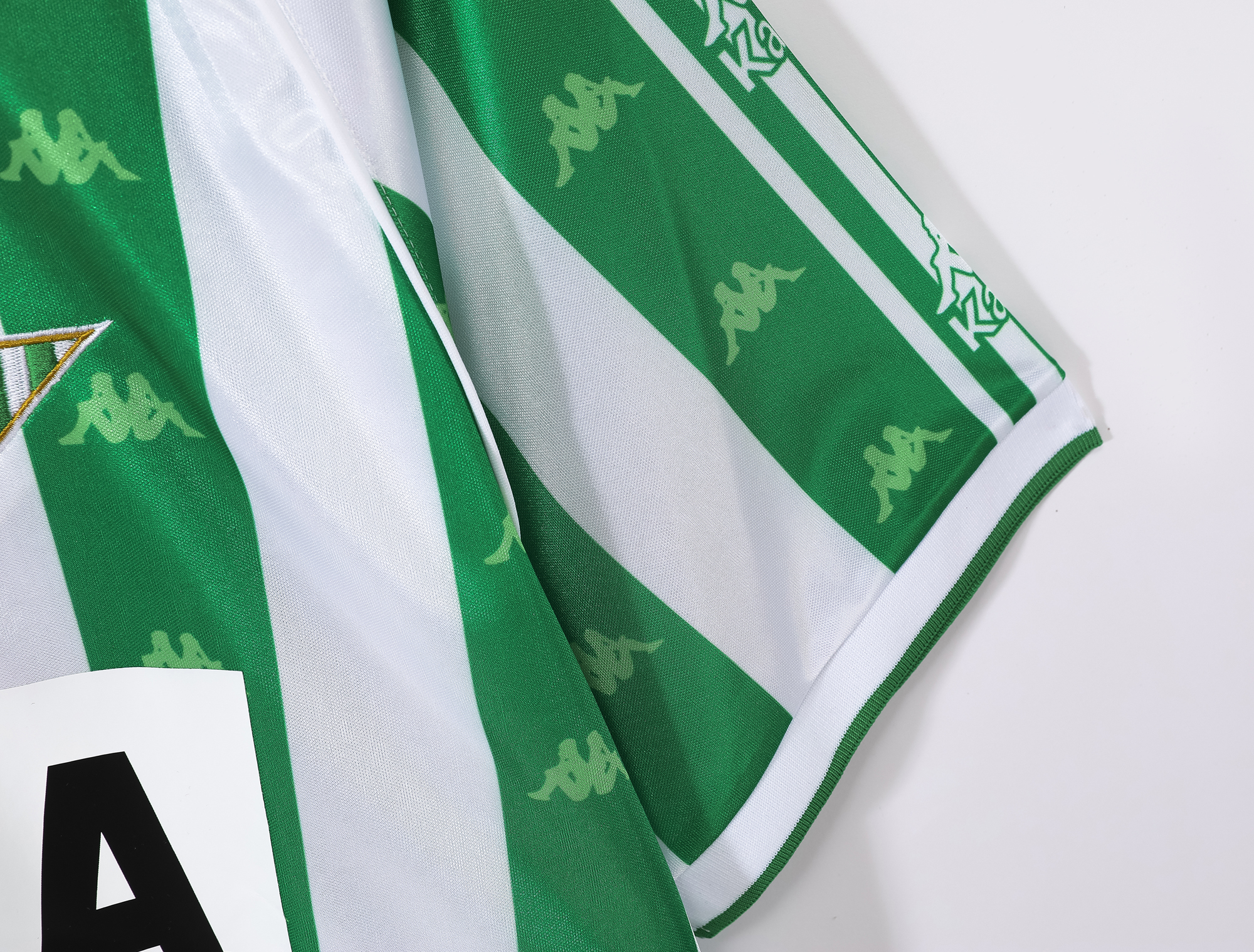 95-97 Real Betis Home Retro Jersey with Chest advertisement - Image 3