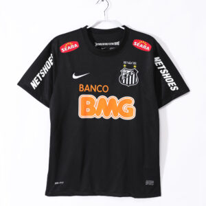 12-13 Santos Black Retro Jersey with shoulder patches