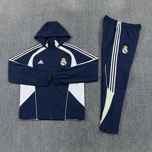 2026 Real Madrid Blue Windbreaker Suit - Image 3