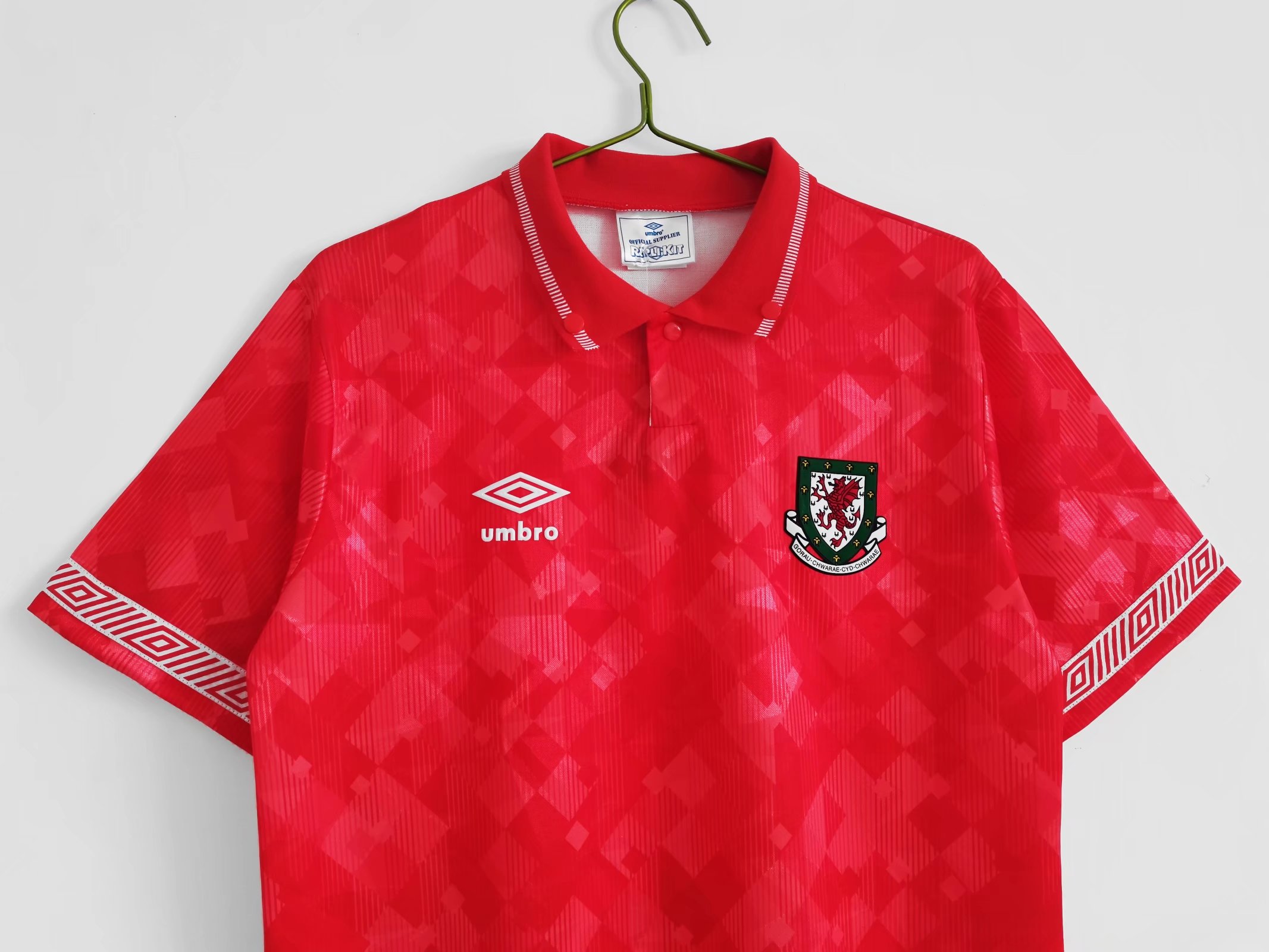 1990-92 Wales Home Retro Jersey - Image 2
