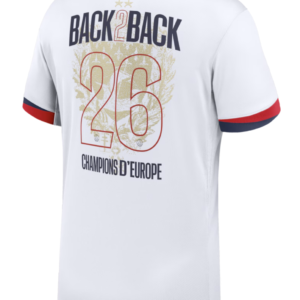 25-26 PSG Away 2 Stars Fans with Champions of Europe 2026 Print