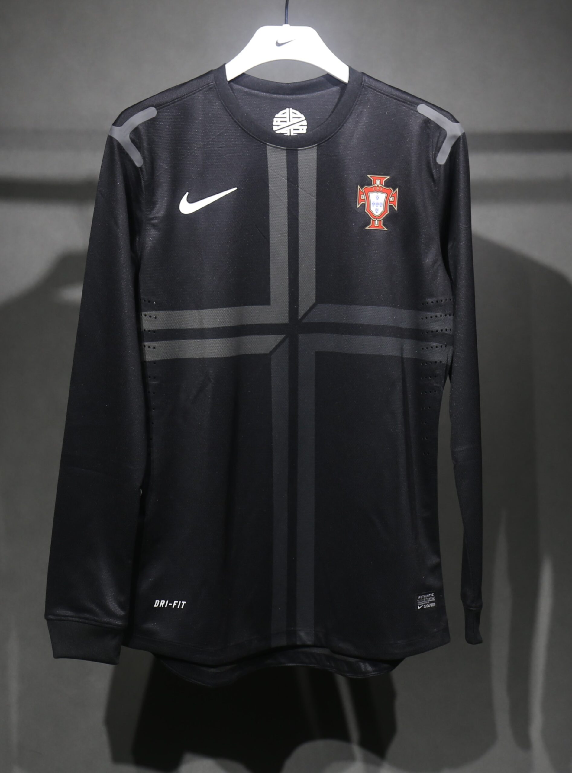 2013 Portugal Away Long Sleeve Player Retro Jersey