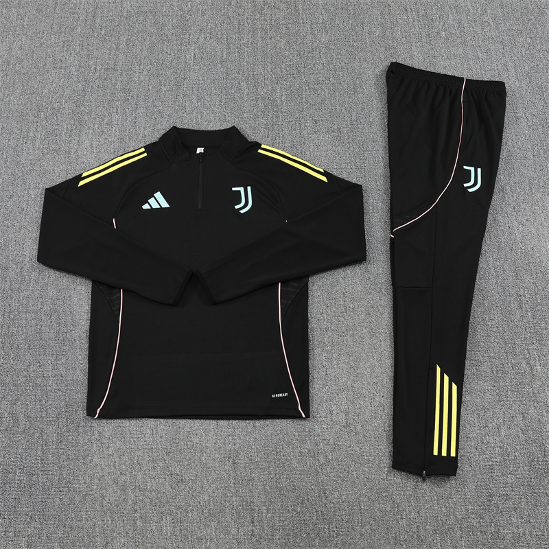 25-26 Juventus Black Training Suit - Image 4