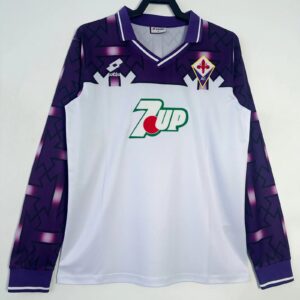 92-93 Fiorentina Away Long Sleeve Retro Jersey