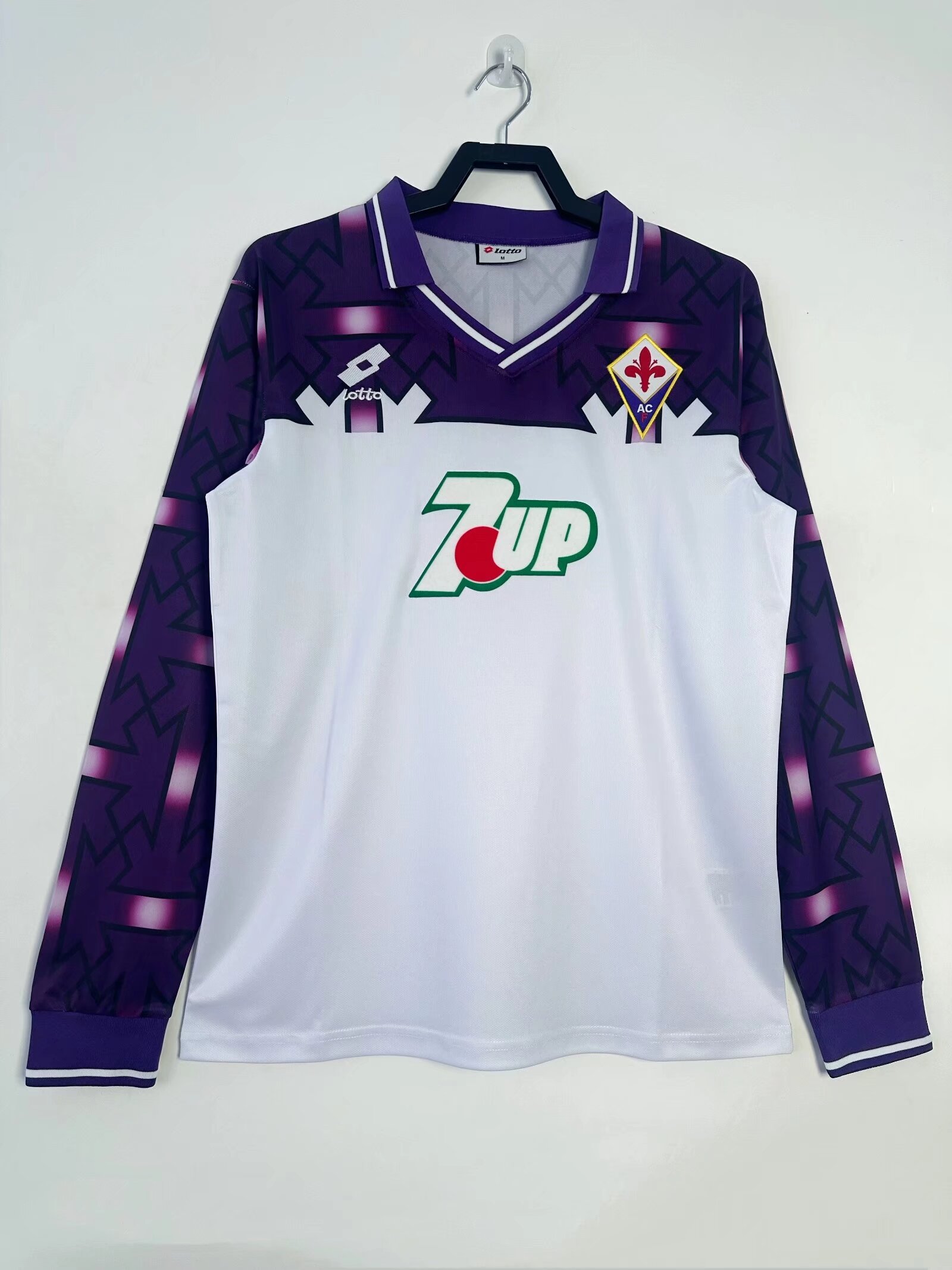 92-93 Fiorentina Away Long Sleeve Retro Jersey