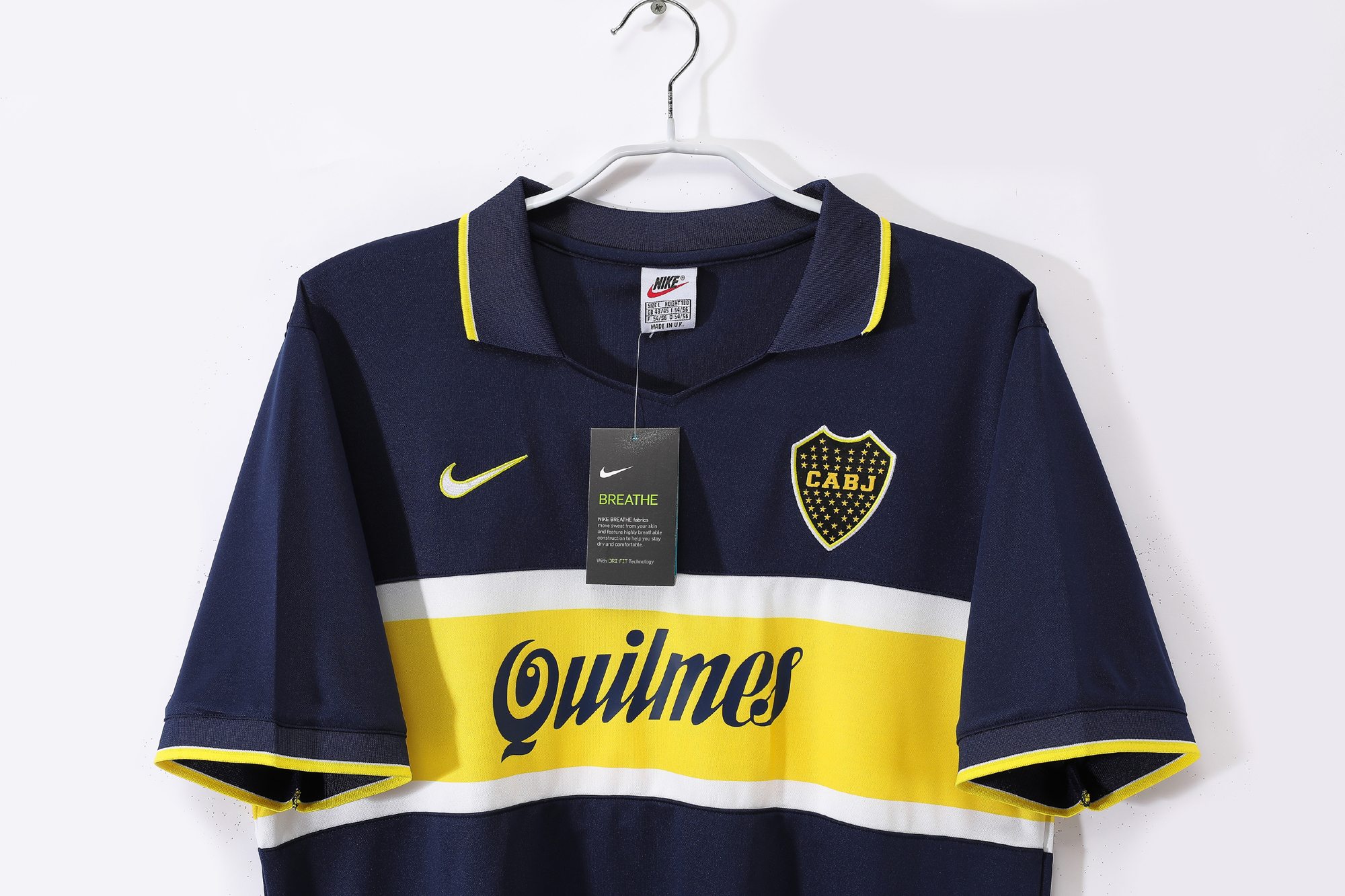 96-97 Boca Juniors Home Retro Jersey - Image 7