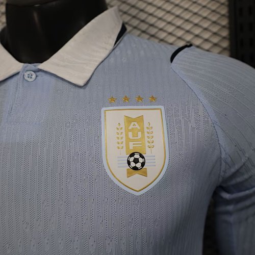 2026 Uruguay Home Player Long Sleeve Jersey - Image 3