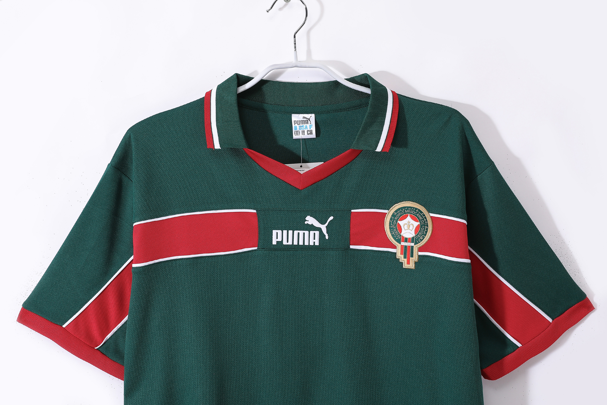1998 Morocco Green Retro Jersey - Image 2