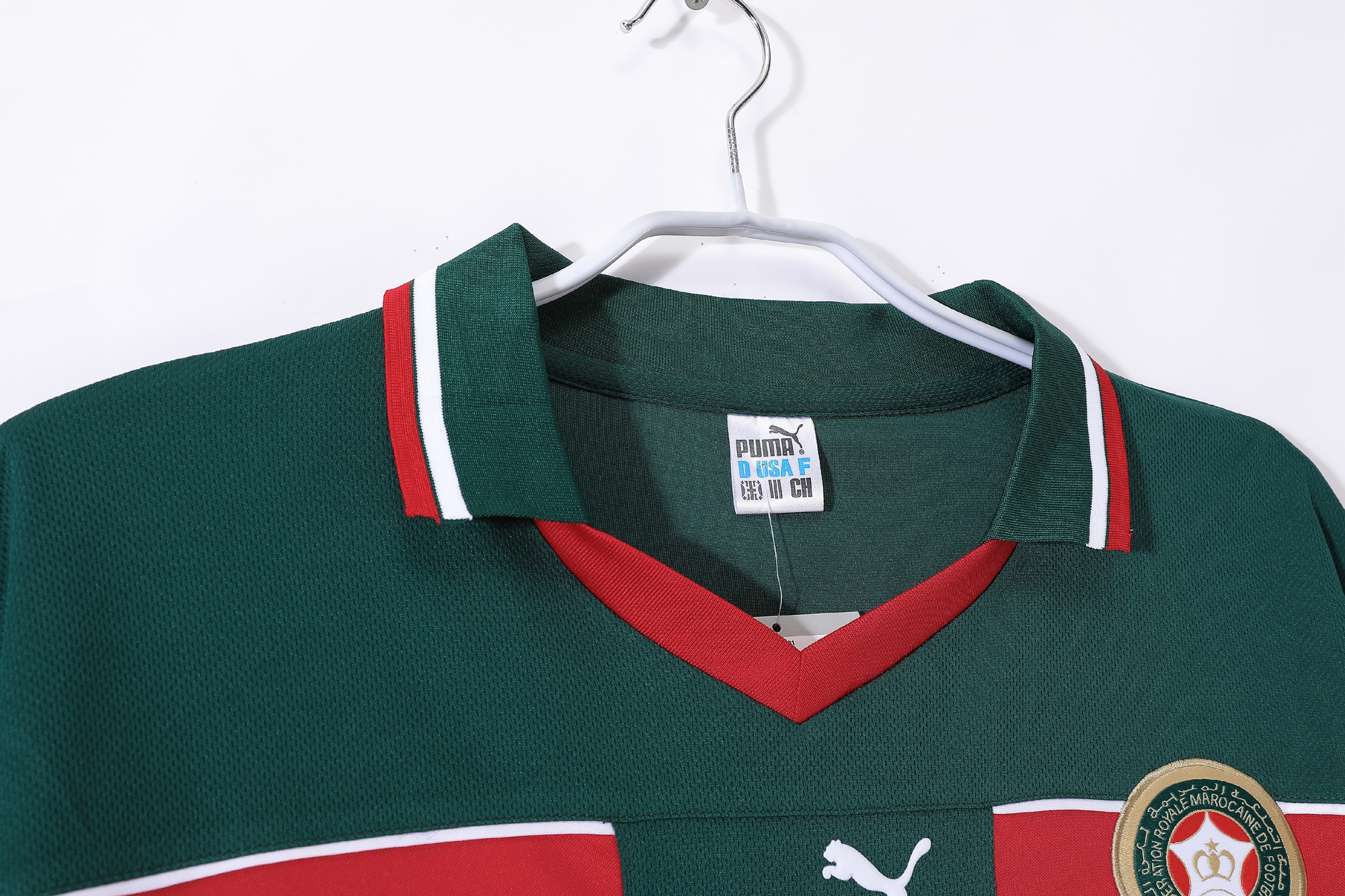 1998 Morocco Green Retro Jersey - Image 3