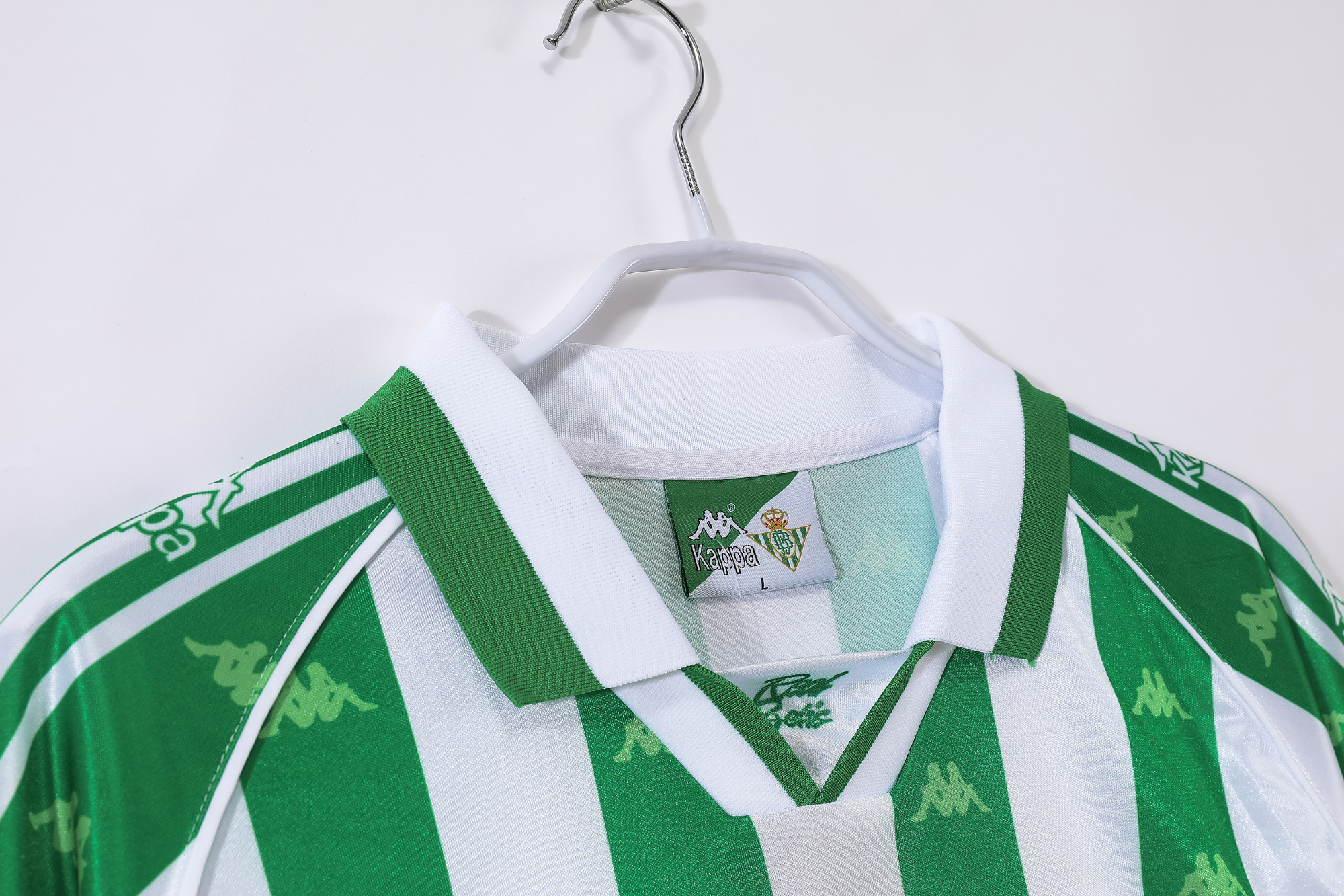 95-97 Real Betis Home Retro Jersey with Chest advertisement - Image 4