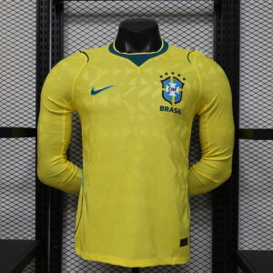 2026 Brazil Home Player Long Sleeve Jersey/2026