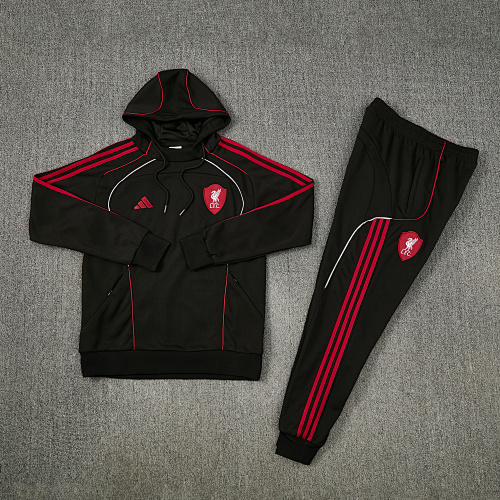 26-27 Liverpool Black hoodie Suit - Image 4