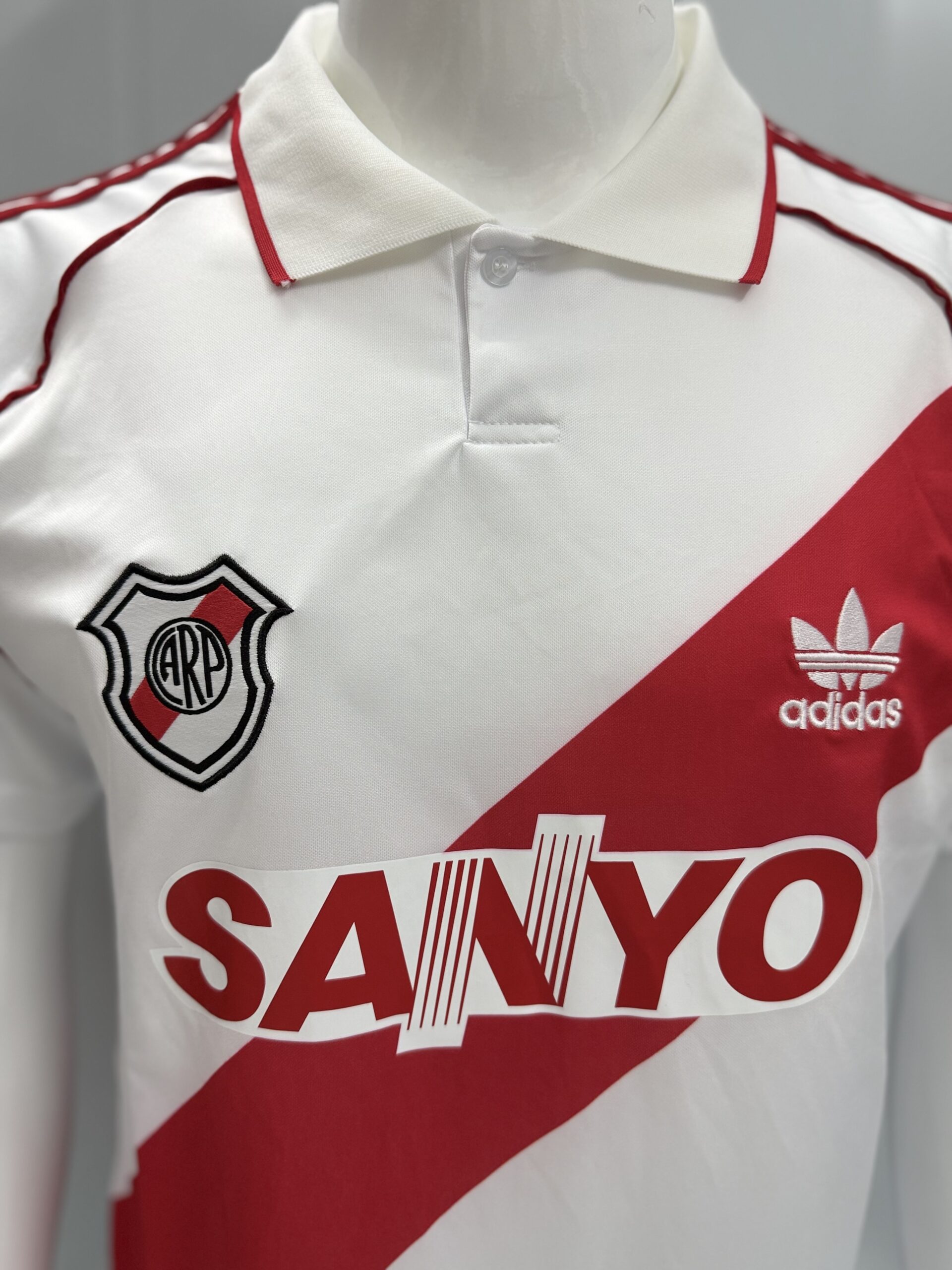 92-94 River Plate Home Retro Jersey - Image 2