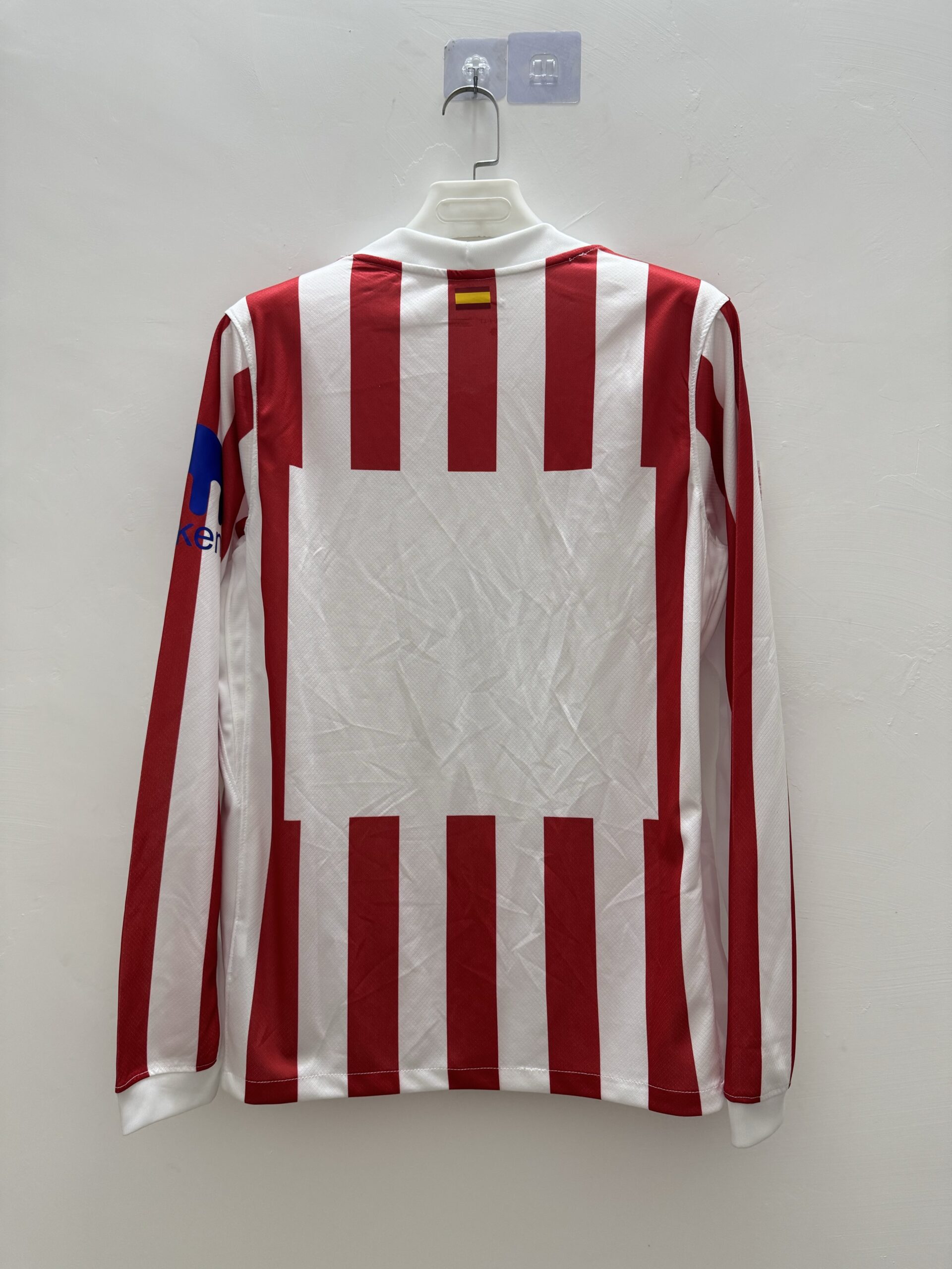 26-27 Atletico Madrid Home Fans Long Sleeve Jersey - Image 2