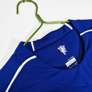 07-08 Manchester United Goalkeeper Blue Retro Jersey - Premium