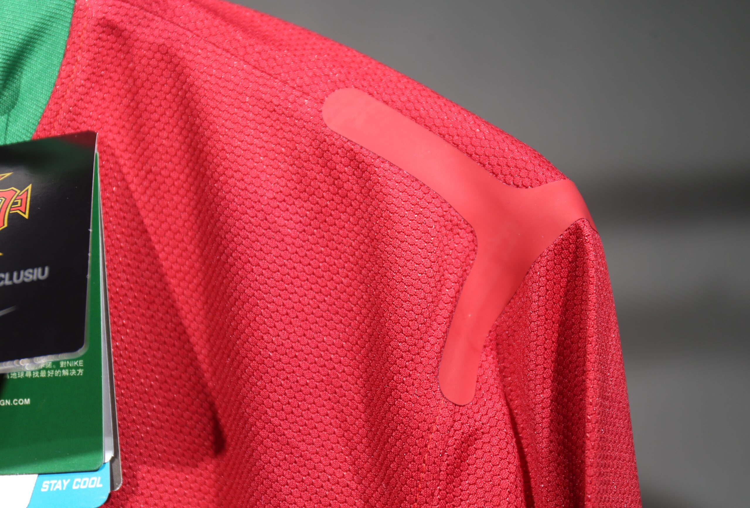 2012 Portugal Home Long Sleeve Player Retro Jersey - Image 7