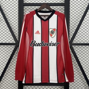 03-04 River Plate Away Long Sleeve Retro Jersey