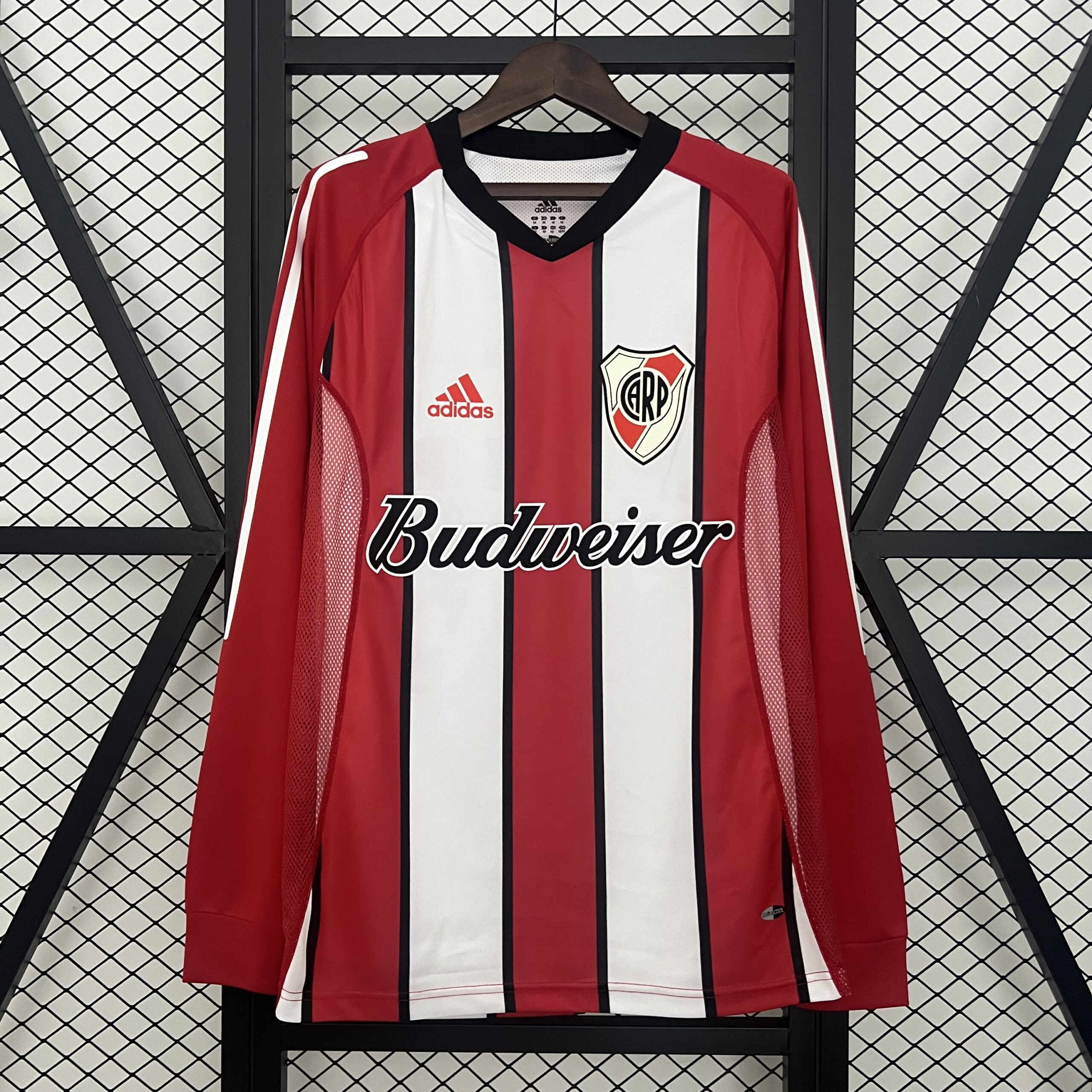 03-04 River Plate Away Long Sleeve Retro Jersey
