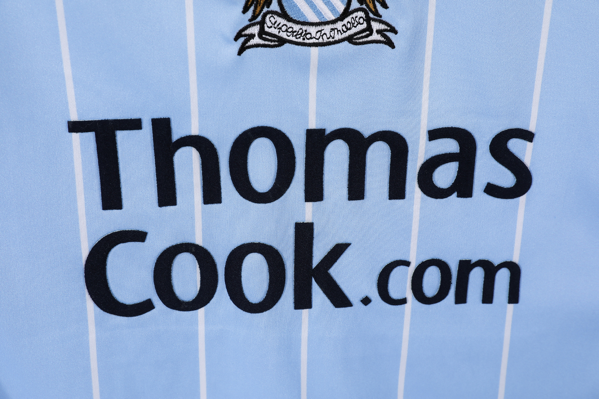 07-08 Manchester City Home Retro Jersey - Image 4