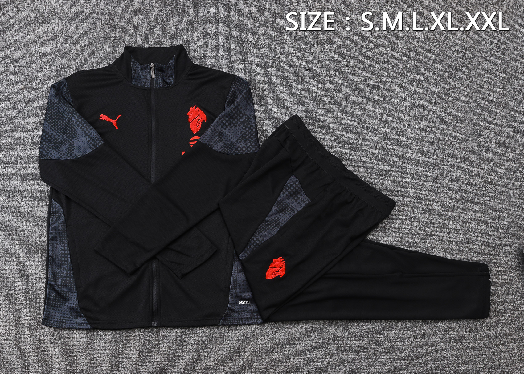 26-27 AC Milan Black Jacket Suit - Image 2