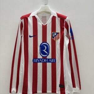 26-27 Atletico Madrid Home Fans Long Sleeve Jersey