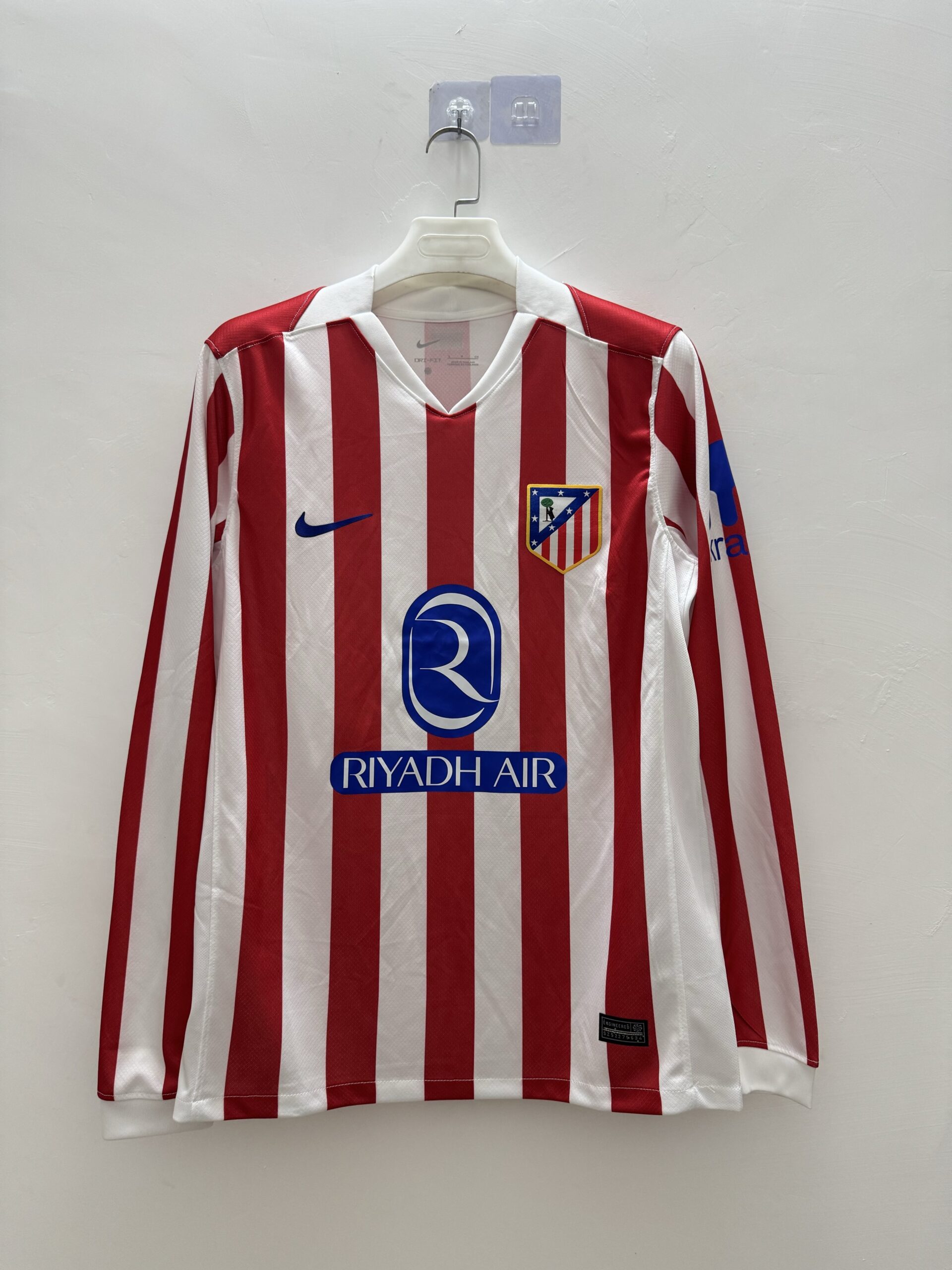 26-27 Atletico Madrid Home Fans Long Sleeve Jersey