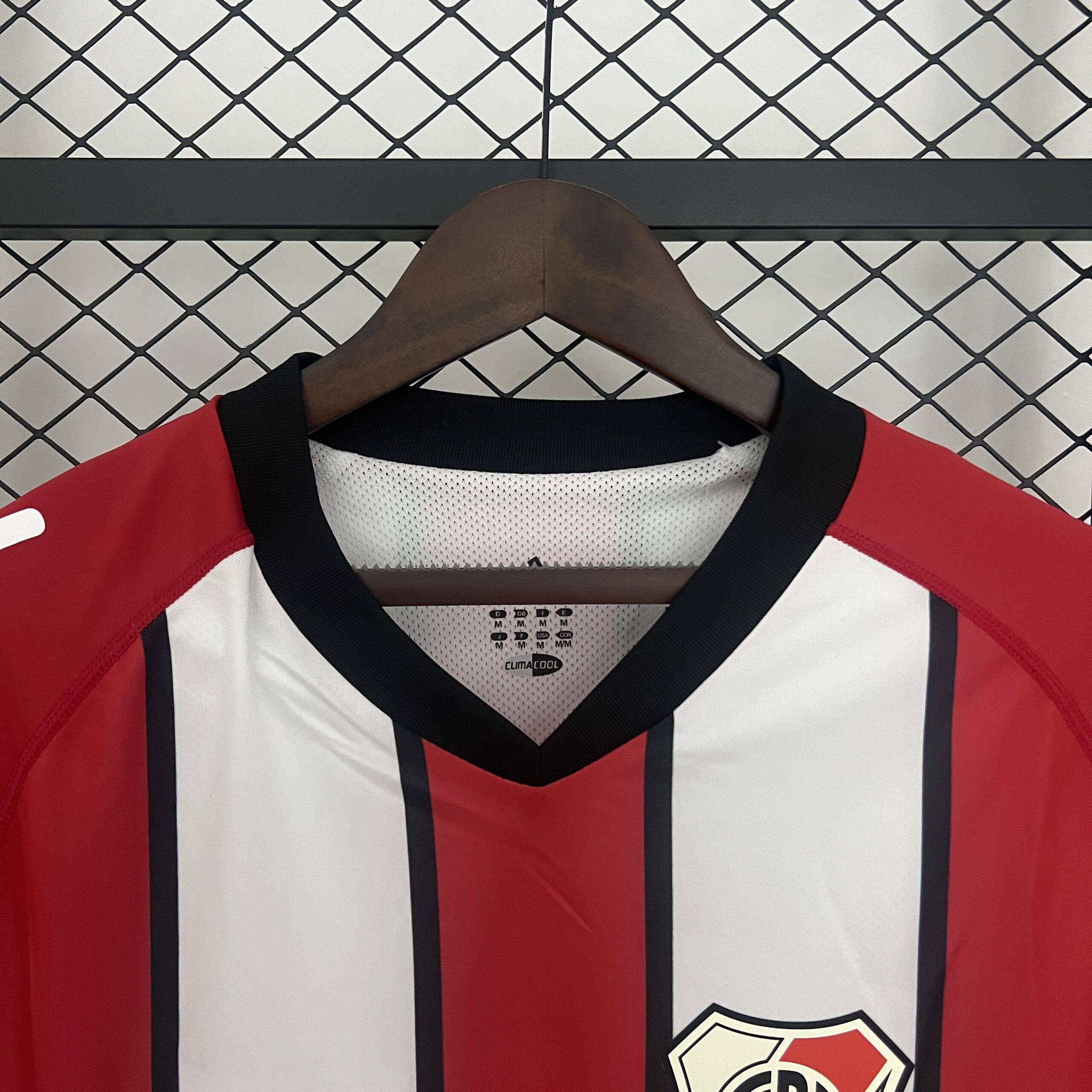 03-04 River Plate Away Long Sleeve Retro Jersey - Image 2