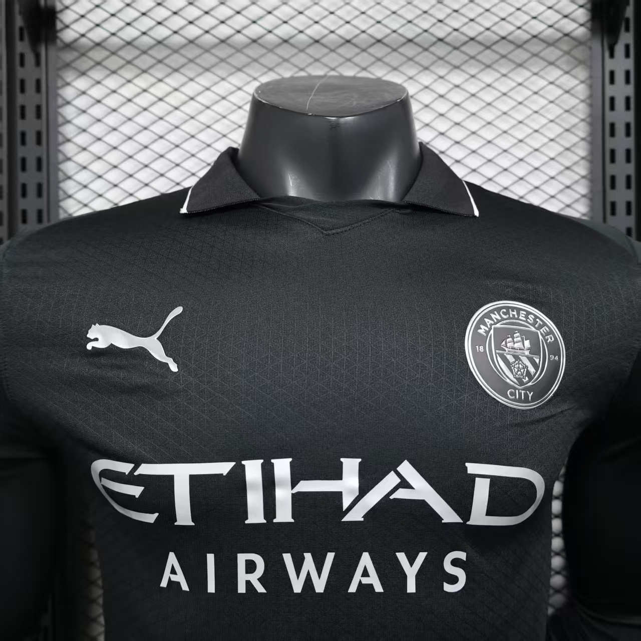 25-26 Manchester City Away Player Long Sleeve Jersey - Image 2