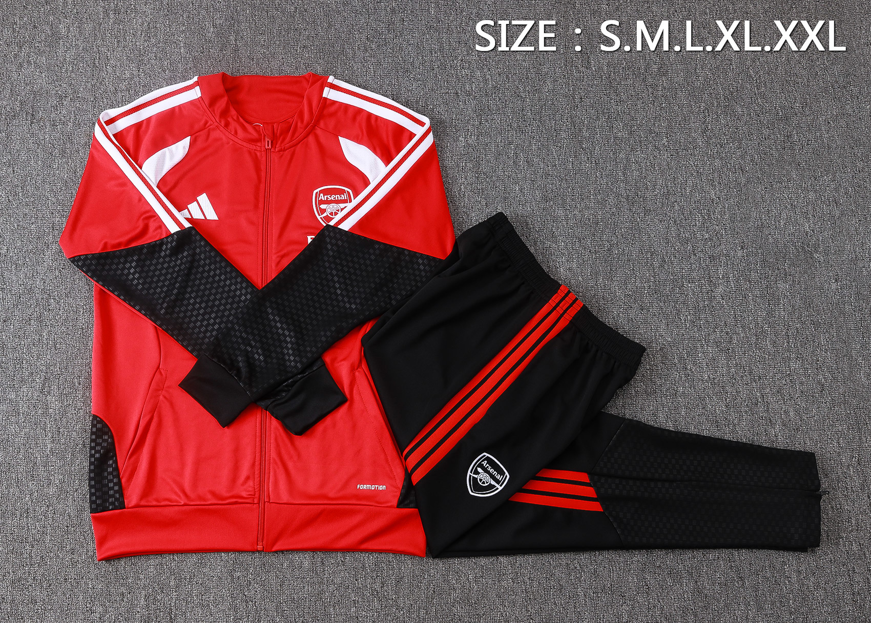 26-27 Arsenal Red Jacket Suit - Image 3
