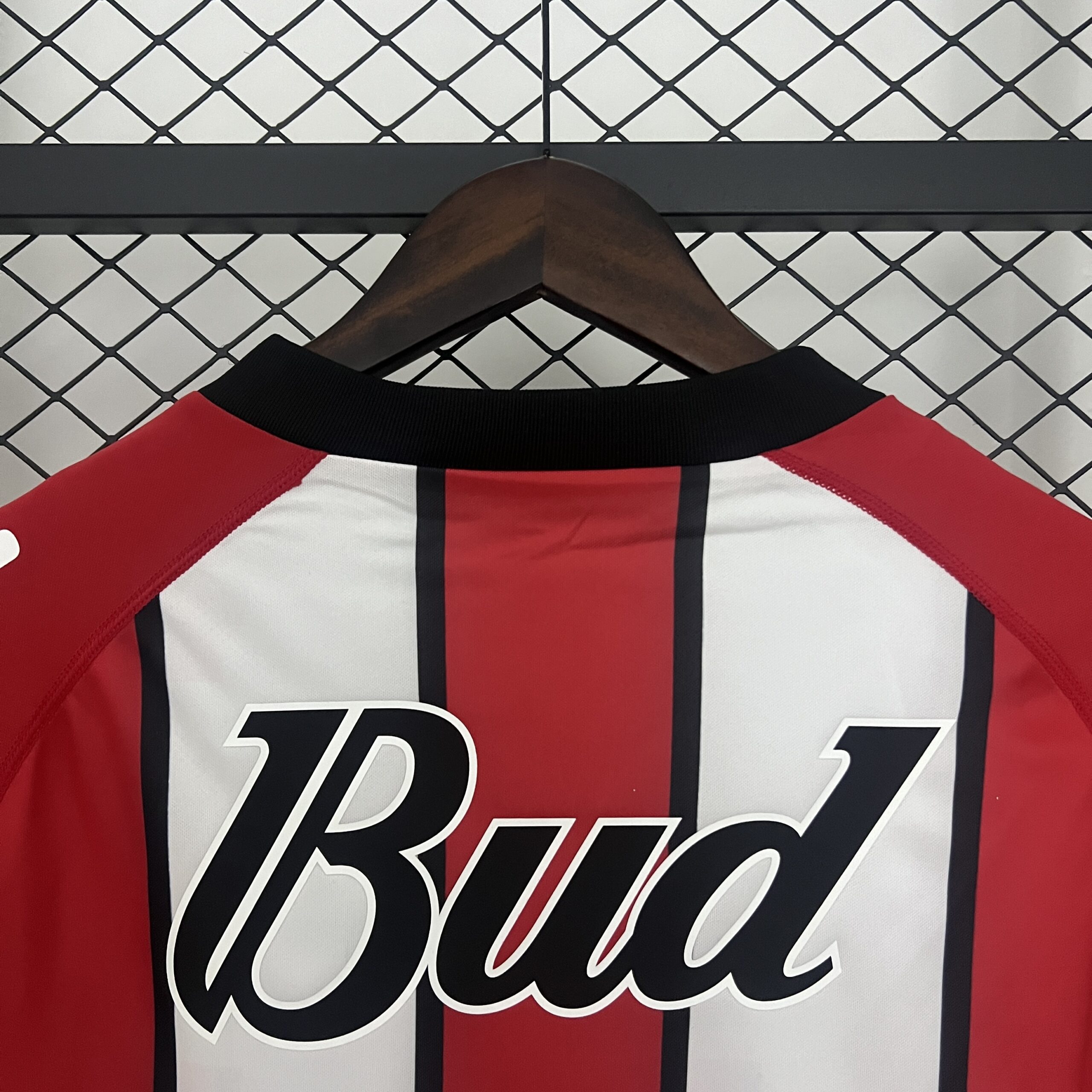 03-04 River Plate Away Long Sleeve Retro Jersey - Image 7