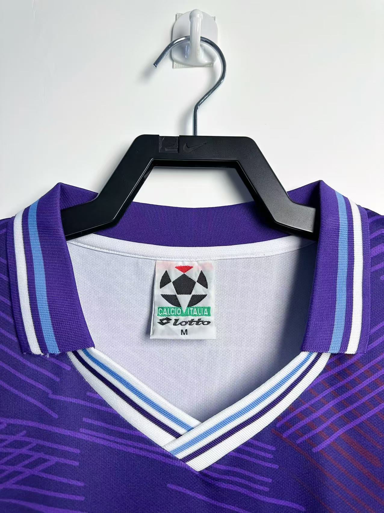92-93 Fiorentina Home Long Sleeve Retro Jersey - Image 2