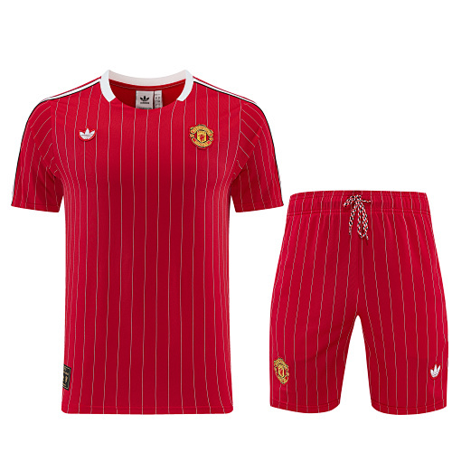 25-26 Mancehster United Short Sleeve Training Suit - Image 2
