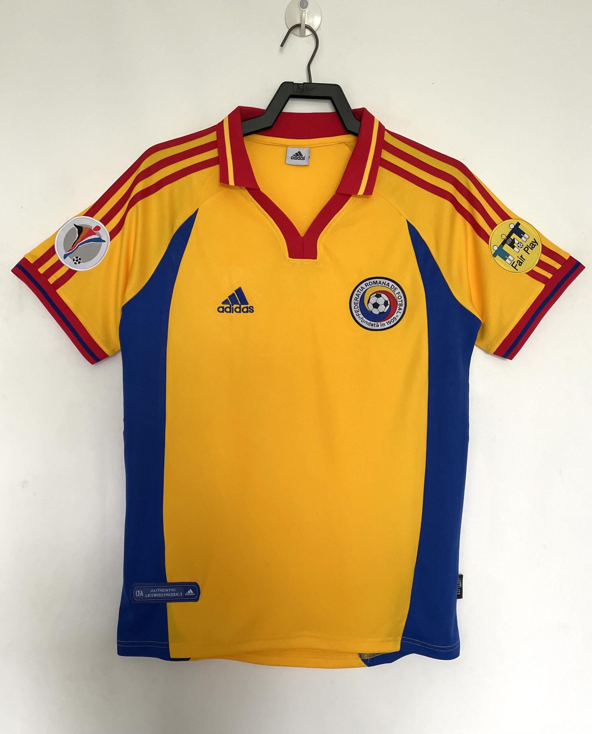 2000 Romania Home Retro Jersey